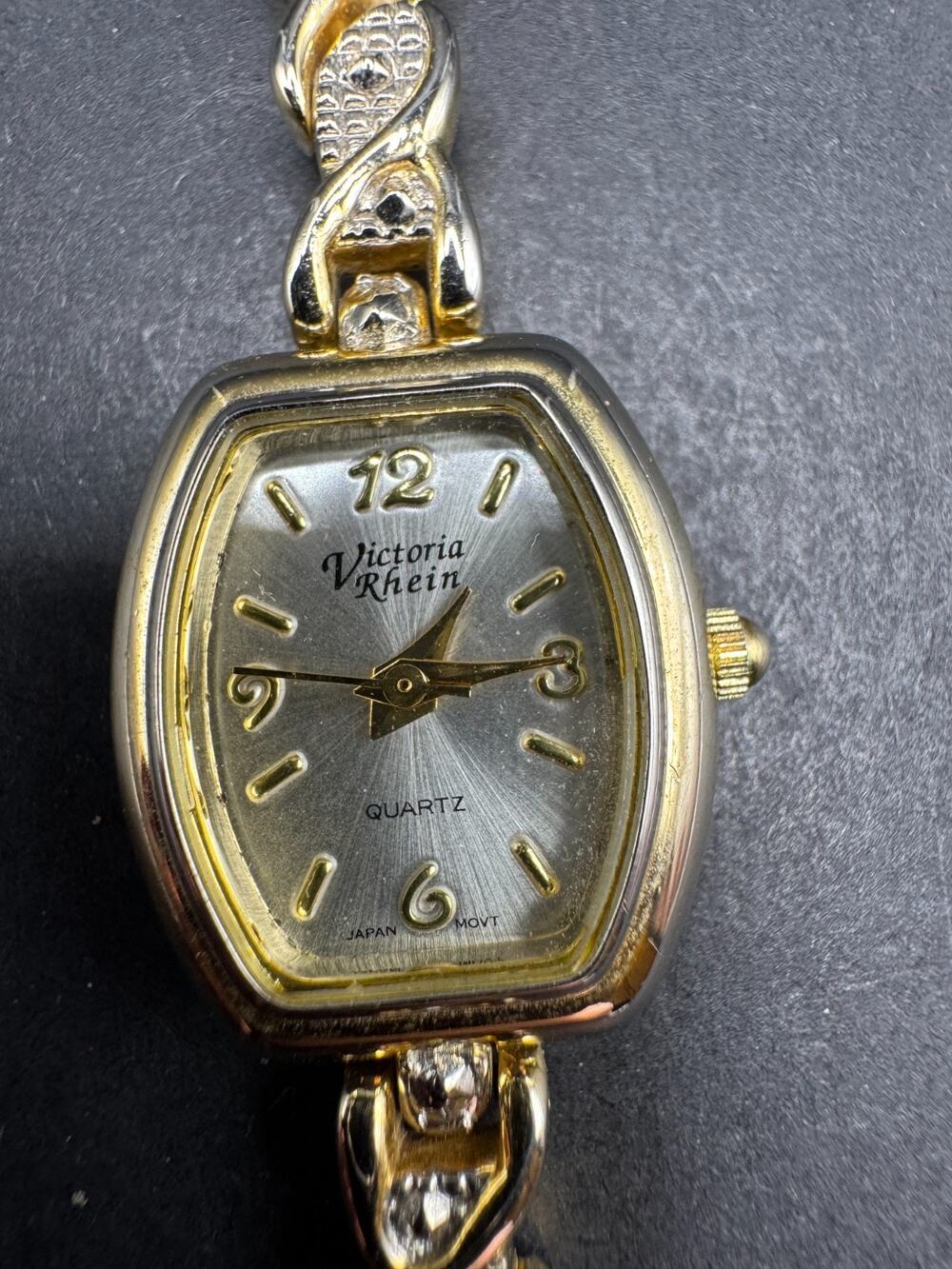 Victoria Rhein Gold And Silver Tone Link Bracelet Women's Wristwatch 19mm f4-02